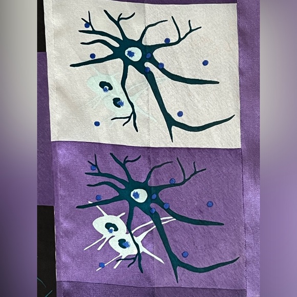 🔬Cellular Biology / Biologist 100% Silk Oblong Scarf | Cells | Cell Structure - Picture 17 of 17